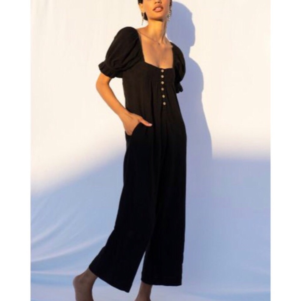 Free People The Ideal Jumpsuit Black
